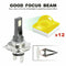 2X H1 LED Headlight Kit 200W High or Low Beam Bulbs 6000K 20000LM Super Bright