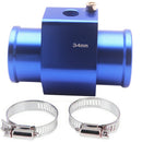 Water Temp Joint Pipe, Car Water Temp Joint Pipe Hose Sensor Gauge Adapter, Blue