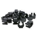 20 Pcs Fishing Pole Rod Holder Clips Black 16Mm Inside Dia Fishing Rod StoraT6Q6