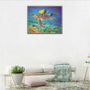 DIY Diamond Painting Embroidery Sea Turtle Round Rhinestones Cross Stitch