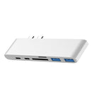 7 In 1 USB Type C Hub USB C & SD/TF Card Reader 2 USB 3.0