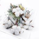 6pcs Artificial flowers cotton bouquet christmas decorative flowers wreSEAU