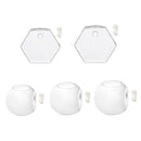 5 Pack Wall Hanging Vase Glass Flower Plant Terrarium Planters, Ball, 10cm