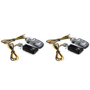 2 Pairs DC 12V 6LED Amber Mini Motorcycle Turn Signal Indicator Light  Mot DMQ
