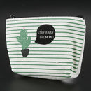 Canvas students' school bag box pencil case wallet wallet cosmetic bag cact
