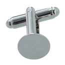 10 x Metal Cufflinks Button Cuff Shirt Round 10 mm W9N2