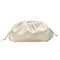 Fashion Women Shoulder Crossbody Bag PU Leather Solid Color Clutch (White)