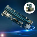 6 Pin PCI Express Riser Card 1X to 16X Extender USB 3.0 Cable for BTC Miner