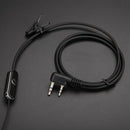 Headphones for the Baofeng Retevis Radio L3FE 2 pin air tube headphones PTT