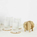 Sheep Shape Non-heat Coasters DIY Placemat Coffee Cup Pad Handmade Wood Ani
