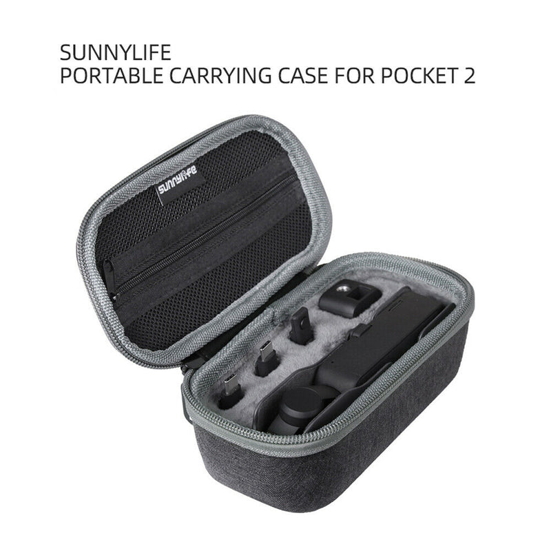 For DJI Pocket 2 Accessories Portable Carrying Case with Inner Zipper Net Pocket