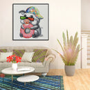 5D DIY Full Drill Diamond Painting Cool Pig Cross Stitch Embroidery Craft