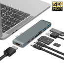 7 in 1 USB-C HUB Type C to 4K HDMI USB 3.0 Adapter SD Card Reader MacBook Pro