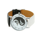 Black+ White Women Watch Cat Pattern Leather Band Casual Quartz Wrist Watch