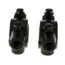 2x Motorcycle Bike Handlebar Mirror Mounting Clamp Bracket Clip Matte Black