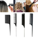 4x Mixed Barber Salon Hair Cutting Highlighting Sectioning Rat Tail Comb