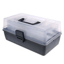 3 Layer Multifunctional Fishing Plastic Box Portable Kit Storage Case