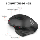 Hxsj 2.4G Receiver Wireless Game Mouse Adjustable 2400Dpi 6 Buttons Recharg O2A5