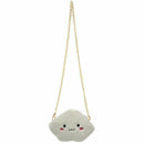 Women's Cloud Plush Chain Handbag Shoulder Bag Purse -White Z3K7