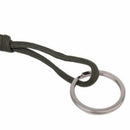 2pcs Parachute Rope Keychain with Army Green Stainless Steel Ball Pendant V7Q6