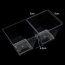 50Pcs Mini Small Plastic Square Dessert Cup Sauce Starter Party Tableware D