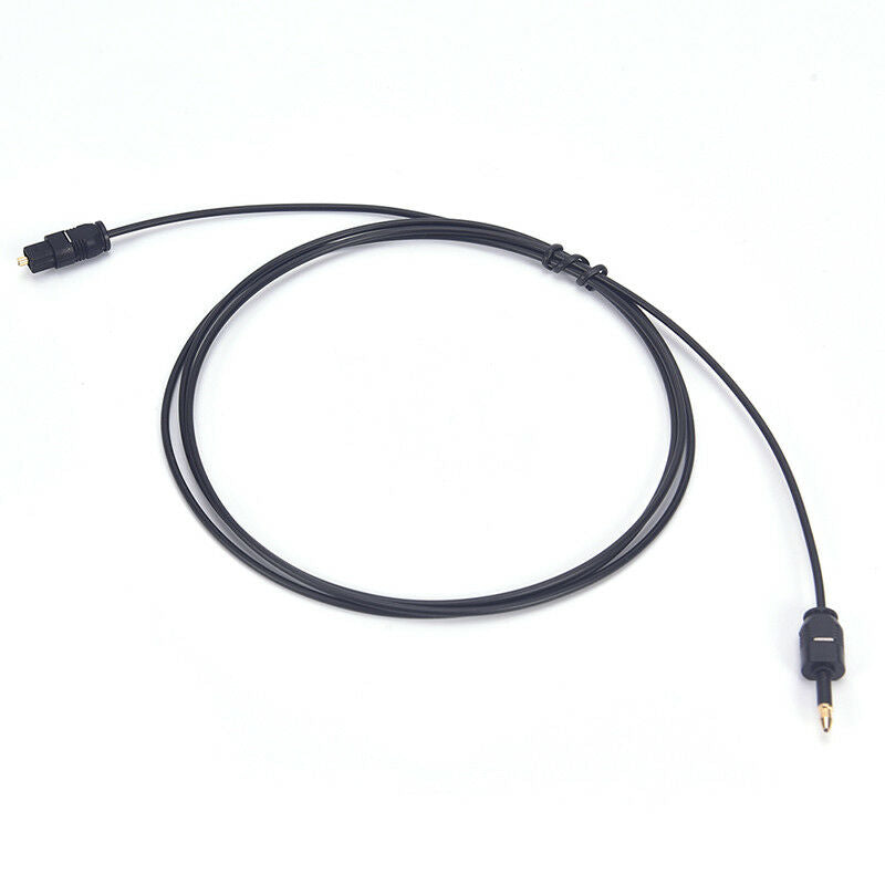 Audio CableBlack TOSlink Plug to MINI-TOSLink OPTICAL 3.5mm Jack 0.5m  JR