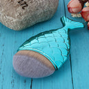 Mermaid Fish Shape Makeup Powder Foundation Blush Contour Brush Tool