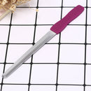 2Pcs Double-sided Concave Convex Nail File With Non-slip Handle Nail Art ToolsME