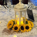 24Pcs Artificial Sunflower Heads Silk Flower Faux Floral For Wedding Table