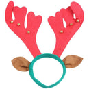 Christmas Deer Antlers Headband Hair band With Bells Party Prop H5T4