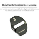 4Pcs Door Latch Lock Cover Interior Accessories Stainless Steel Cover Pack
