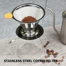 Stainless Steel Coffee Dripper Filter Double Layer Tea Strainer Kitchenware