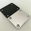 Fender Chrome Neck Joint Plate With 4 Screws for Electric/Bass Guitar Strat Tele