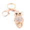Cute Owl Tassel Key Ring Car Bag Mini Charm Keychain Crystal Animal Women Gi Bj