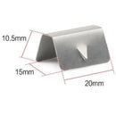 2X Wind / Rain Deflector Car Channel Metal Retaining Clips For Heko G3 C ME