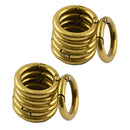 Pack Of 12 Round Shape Spring Loaded Gate Small Keychain Carabiner Clip