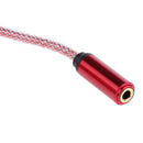 Red 3.5mm Male to Female Stereo Audio Headphone Adapter Cable Cord 1M
