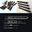 4pcs Leather Craft Clear Acrylic Watch Strap Band Stencil Template C 20-18mm