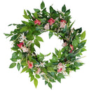 Spring Wreath for Front Door ,Summer Wreath Handmade ,19 Inch Wreath ,Farmhouse