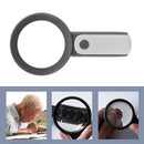 Lighted Magnifying Glass 30X Handheld Reading Magnifier Loupe w/18LED Light