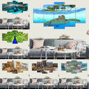 5pcs Unframed Modern Art Oil Painting Sea Turtle Huge Home Wall Decor On PVC