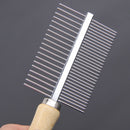 Stainless Steel Pet Dog Cat Hair Fur Double-sided Brush Comb Grooming