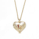 Noble Valentine Gifts Wedding Women Heart Bird Angel Wing Pendant Chain Necklace
