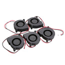 5Pcs Black Brushless DC Cooling Blower Fan 5015S 5V 0.15A 50x15mm SN9F