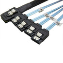 Internal Mini Sas 36Pin (Sff-8087) Male To 4X Sata 7Pin Female Fan-Out Cabl D9G1