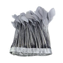 15-20cm Grey Feather Fringe Trim Sewing Edge Crafts Garment Decors 2m