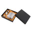 7oz Stainless Steel Hip Flask Set Pocket Flask for Liquor with Gift Box C