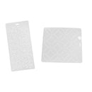2 x Plastic Embroidery Template Quilting Stencils Patchwork Handmade Tools