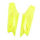 2pcs Yellow Unisex Mohawk  Horns Accessories Racing Dirtbike With Tapes