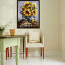 Sun Flower 40x30cm DIY Paint By Numbers Oil Painting Kit Canvas